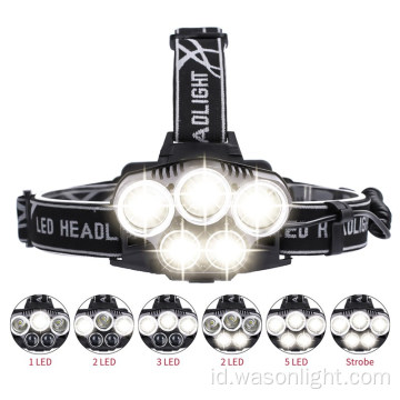 Headlamp Luar XML-T6 Led Headlight Yang Kuat